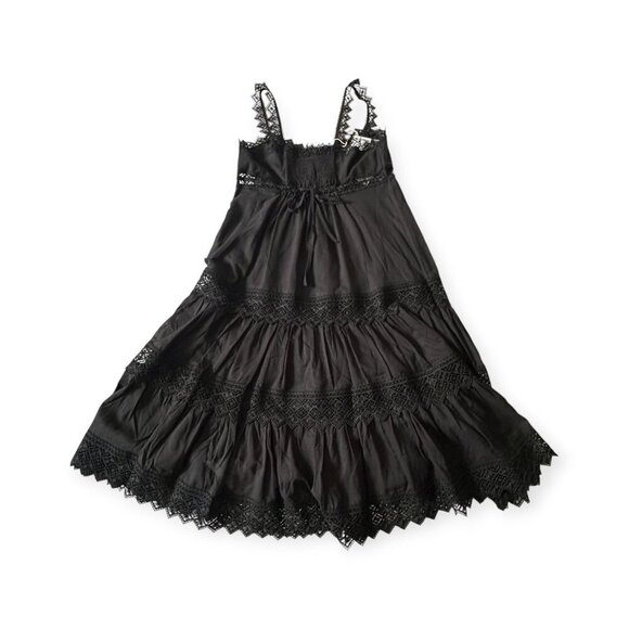 CHARO RUIZ IBIZA Crocheted Lace-trimmed Cotton-blend Dress, Size S, NWT - Picture 8 of 16